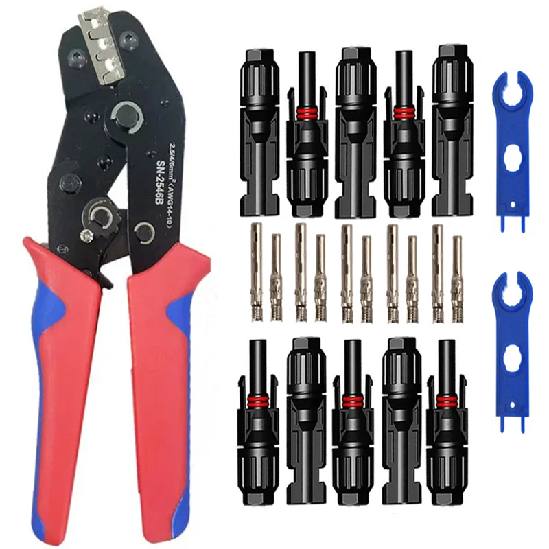SN 2546B Wire Crimping Plier for Solar Plug Connectors Solar PV Cable Crimping Tool for Solar Connectors AWG14-10 2.5/4/6mm²