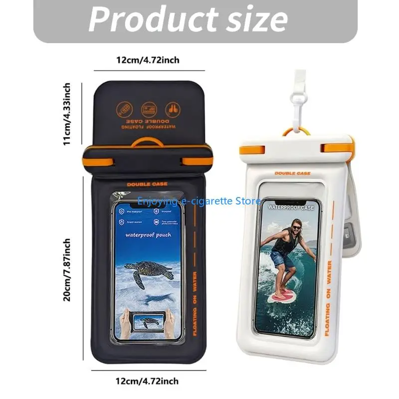 Klare, schwimmende PVC-Handyhülle für Unterwasserfotografie und Wassersport Y4QF – Detail 6