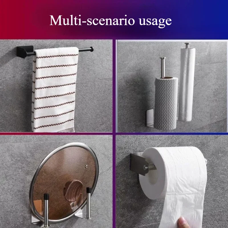 Kitchen Paper Towel Holder Stainless Steel Kitchen Roll Dispenser Countertop Roll Organizer with Weighted Base for Kitchen