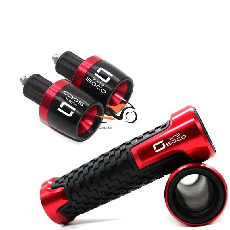 

For SUPER SOCO CPX CUX TC 50/MAX/WANDERER TS Motorcycle Handlebar Hand Grips Handle Bar End Cap