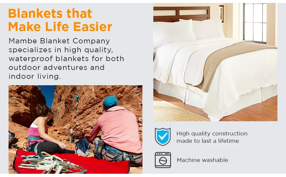Mambe waterproof Blankets, outdoor blankets, indoor blankets, pet blankets