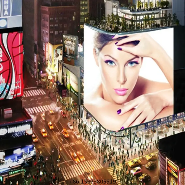 Naked-Eye 3D Effect HD Big Advertising SMD P10 LED Billboard Display Pantalla Exterior Led Screen