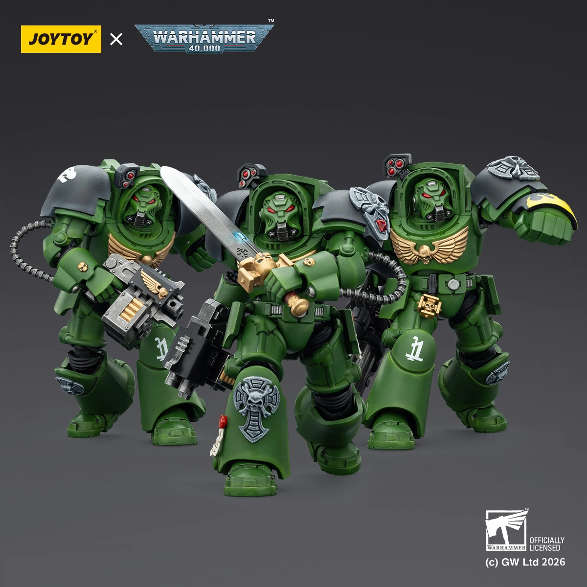 【In stock】Original JOYTOY Warhammer 40K Salamanders Terminator 1/18 Action Figure Toy Collection view 6