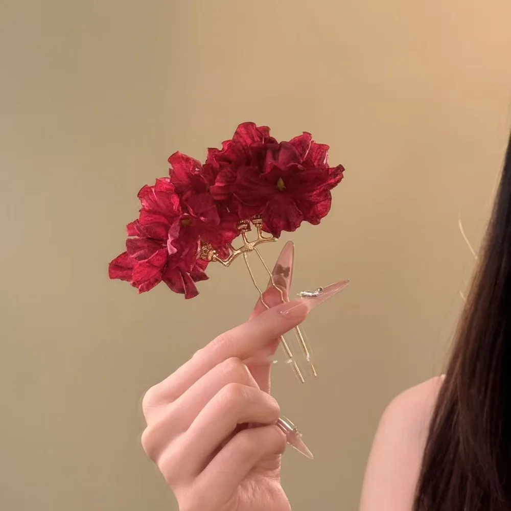 

Головной убор, сладкий цветок, палочка для волос, фея, богемный китайский стиль, боковой зажим, шпилька, имитация цветка, тайская вилка для волос, ежедневно