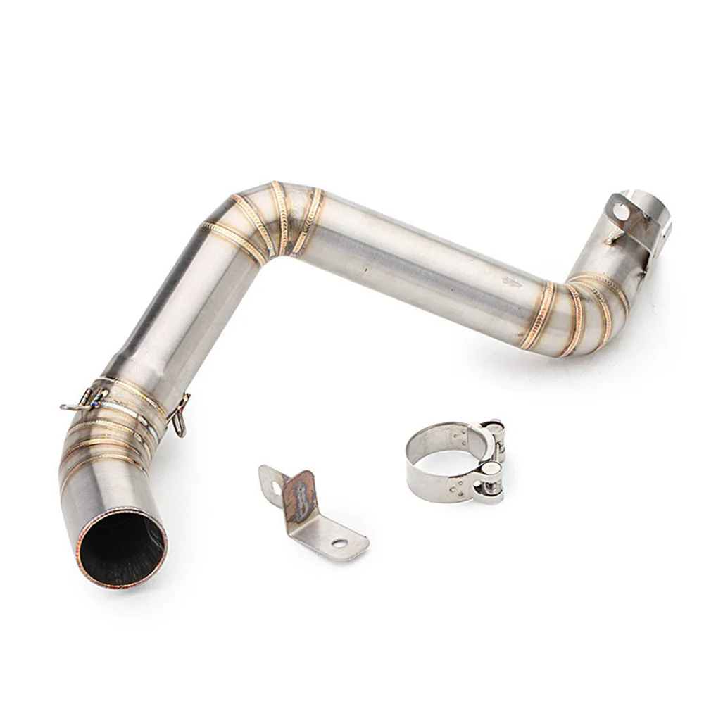 

Motorcycle modified stainless steel exhaust middle section 51mm side row, suitable for KTM DUKE 390/200 integrated design