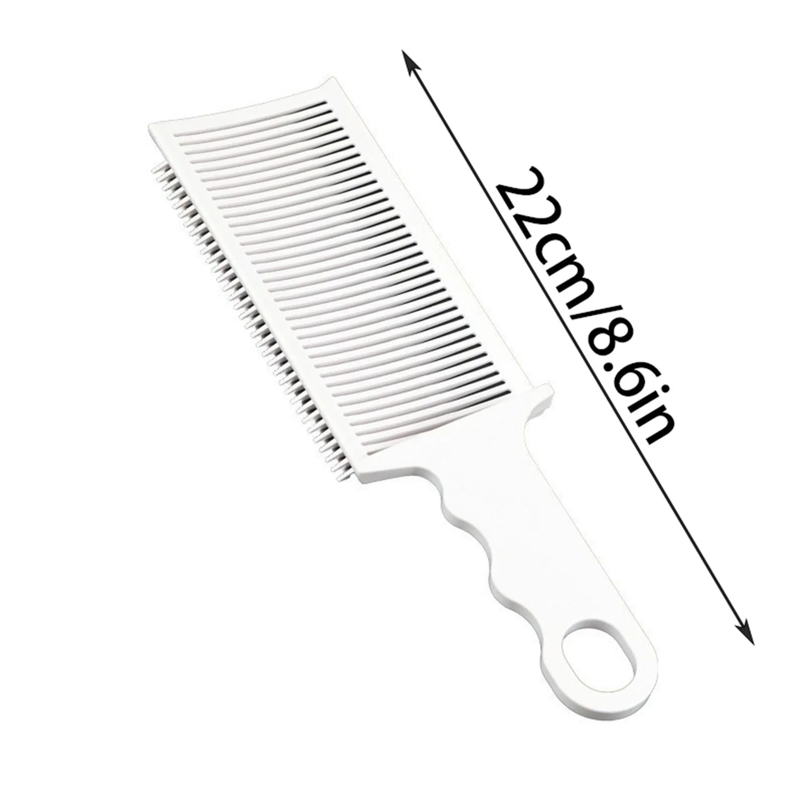 Peine de peluquería curvo, peine superior plano, peine resistente al calor, pieza de peine guía, 1 Uds.