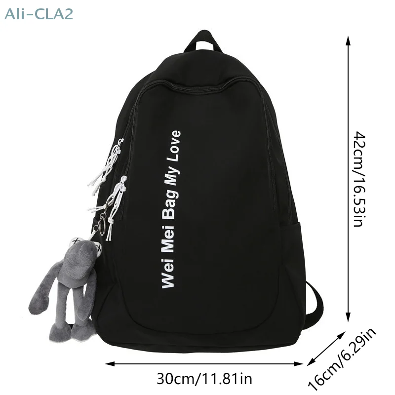 Women's Fashion Backpack Large Capacity Waterproof Student Bag Couple Travel Bag