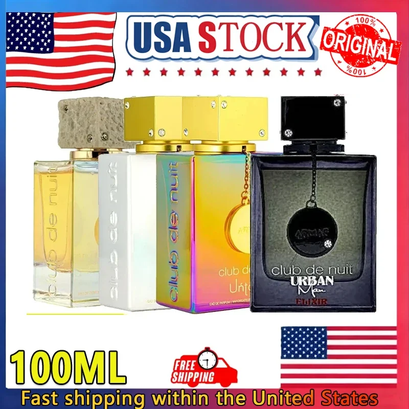 100ml Oryginalne Arabskie Perfumy Armaf Club De Nuit Series Eau de Parfum Spray Unisex Długotrwały Drewnisty Perfum z Feromonami Woda Kolońska Makijaż