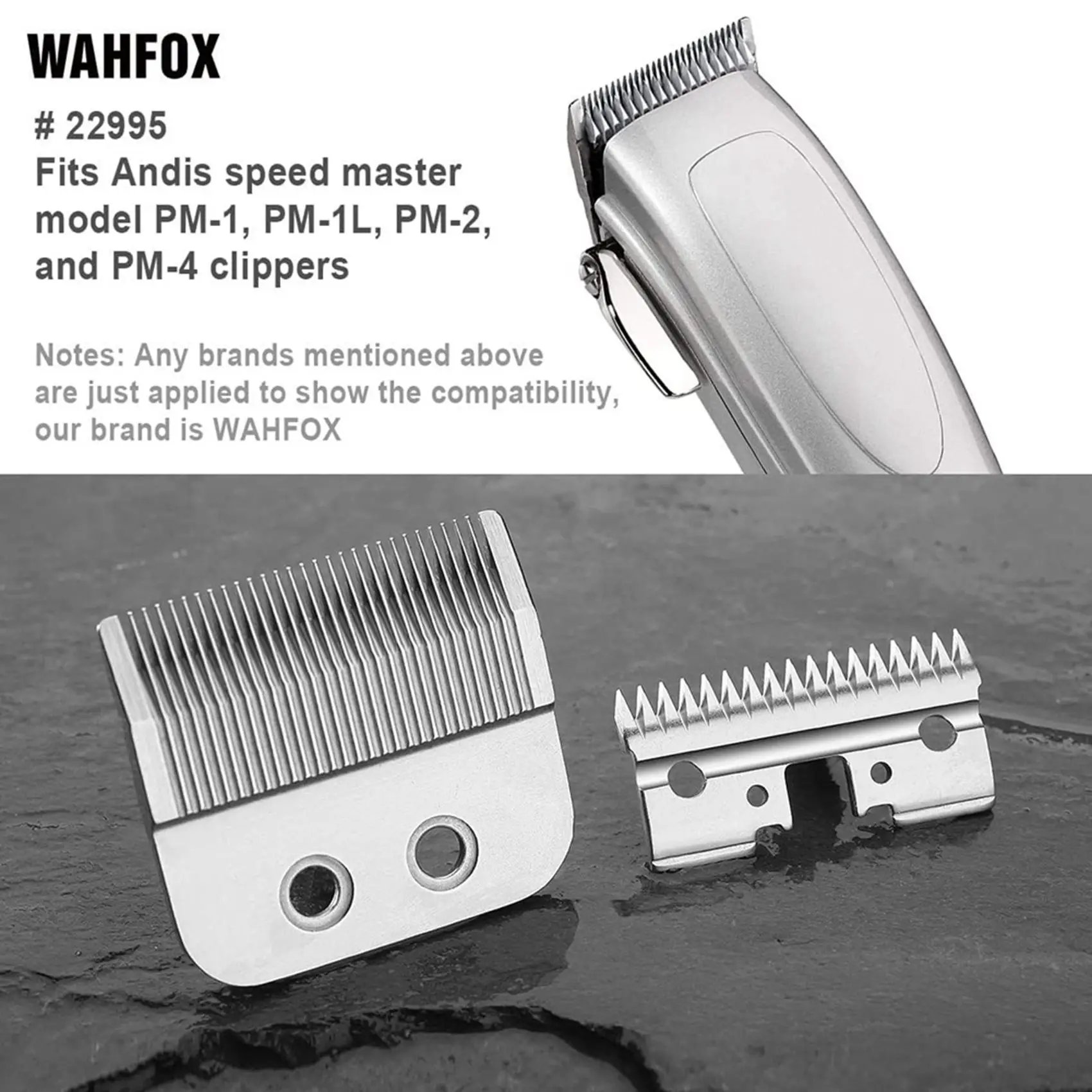 AT21-2X Replacement Blade 22995 For Andis Master PM-1 Speedmaster Clippers Replacement Blades 22995