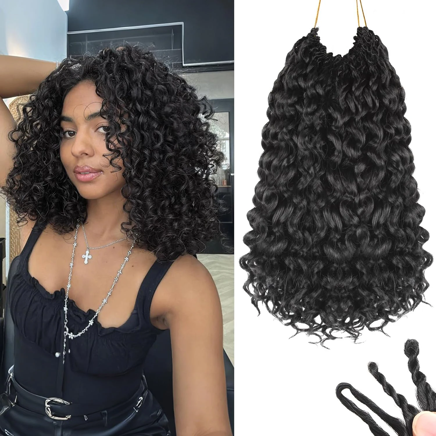 Rambut Keriting Crochet 10/12  - Board Game Yogi ulasan dan harga