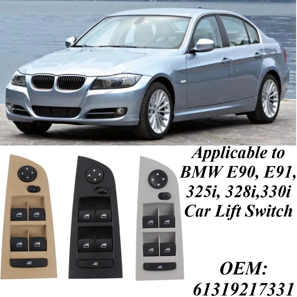 

For BMW E90 E91 325i 328i 2005-2012 Power Window Switch 61319217331 Front Rear Master Control Button Regulator Car Accessories