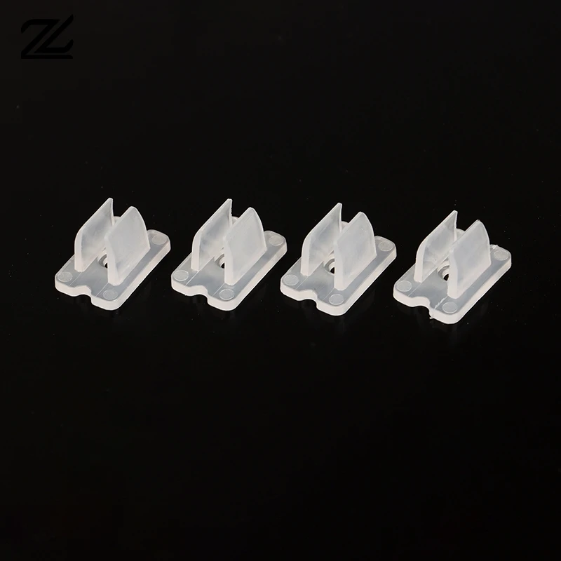 50/100pc Flexible 6*12MM LED Strip Fix Clips Connector For Fixing 2835 Neon Light 220V COB Plastic Buckle Replacement