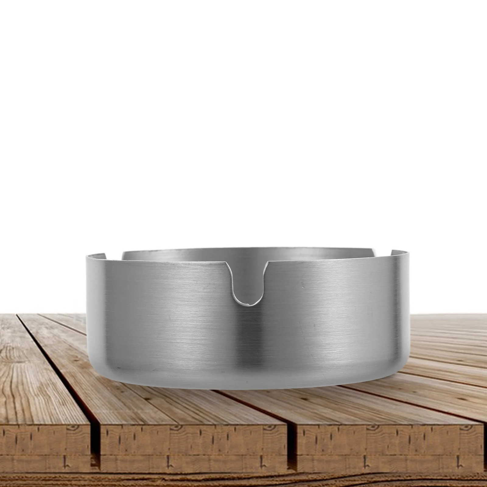 

Stainless Steel Ashtray Thickened Windproof Decorative Tabletop Holder For Home Office Hotel Indoor Outdoor Use Heavy