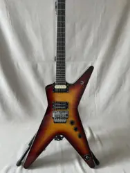 Sunset Color Veneer Dimebag Darrel ML Type Shaped  Guitar