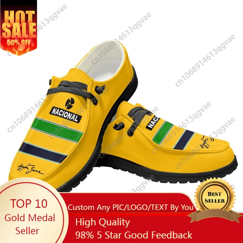 アイルトン・セナ-カジュアルシューズ-フラットシューズ-男性-女性-通気性-アウトドア-軽量履物-カスタムシューズ