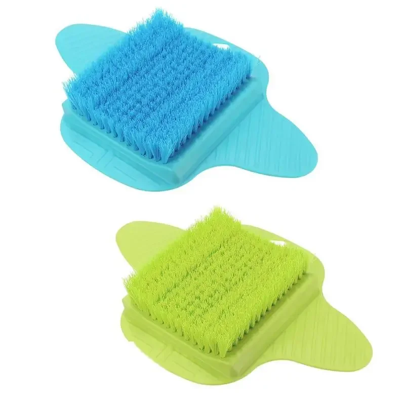 Plastic Bath Shower Foot Brush Scrubber Bath Shoe Feet Massage Slippers Brush Scrub Exfoliating Spa Shower Remove Dead Skin