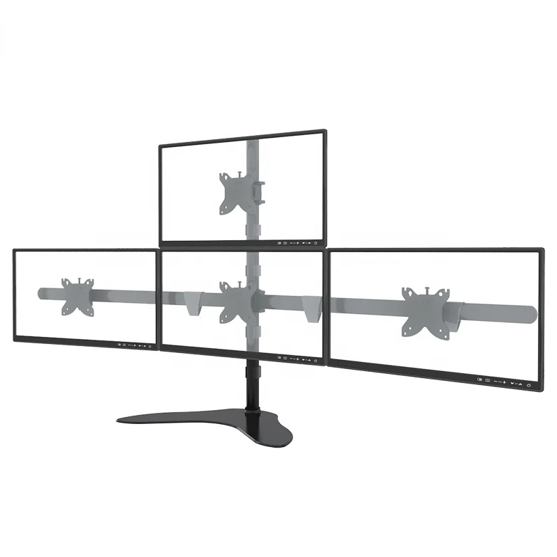 Hot Sale Desktop Quad Monitor Stand LCD Monitor Arm For 15-30inch Monitors