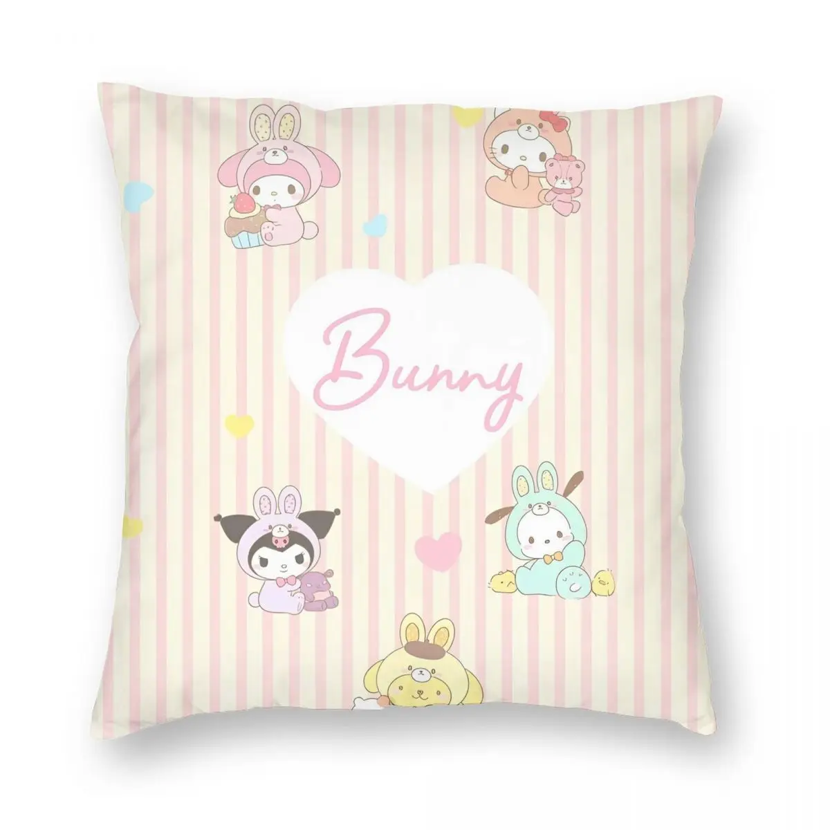 Sanrio Cinnamoroll Cute Cartoon Pillowcase Soft Polyester Cushion Cover Gift Throw Pillow Case Cover Home Wholesale 40X40cm