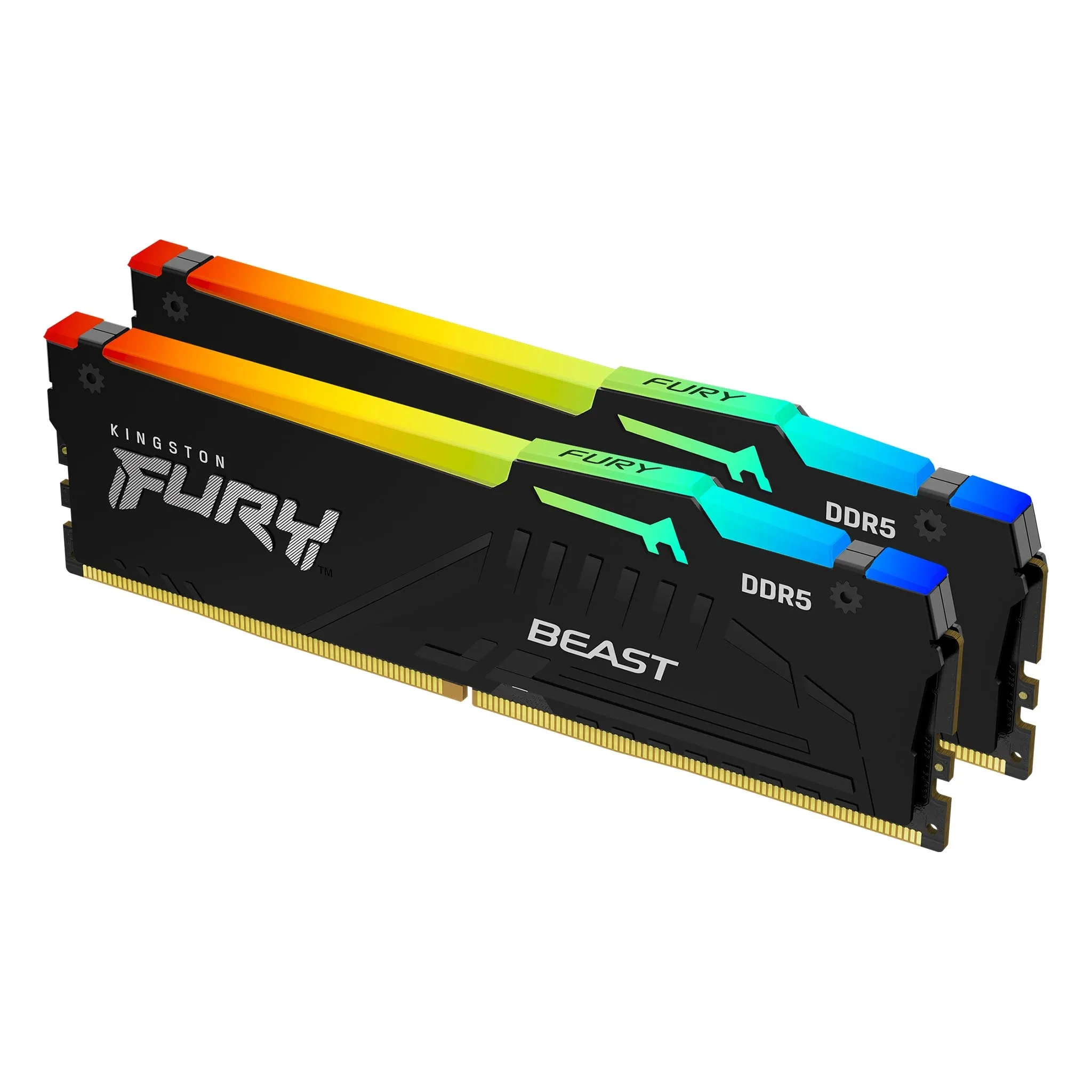 Imagem -04 - Kingston-fury Beast Placa-mãe Ddr5 Rgb 8gb 16gb 5200mhz Desktop Amd Cpu Intel Ram 288pin 1.1v