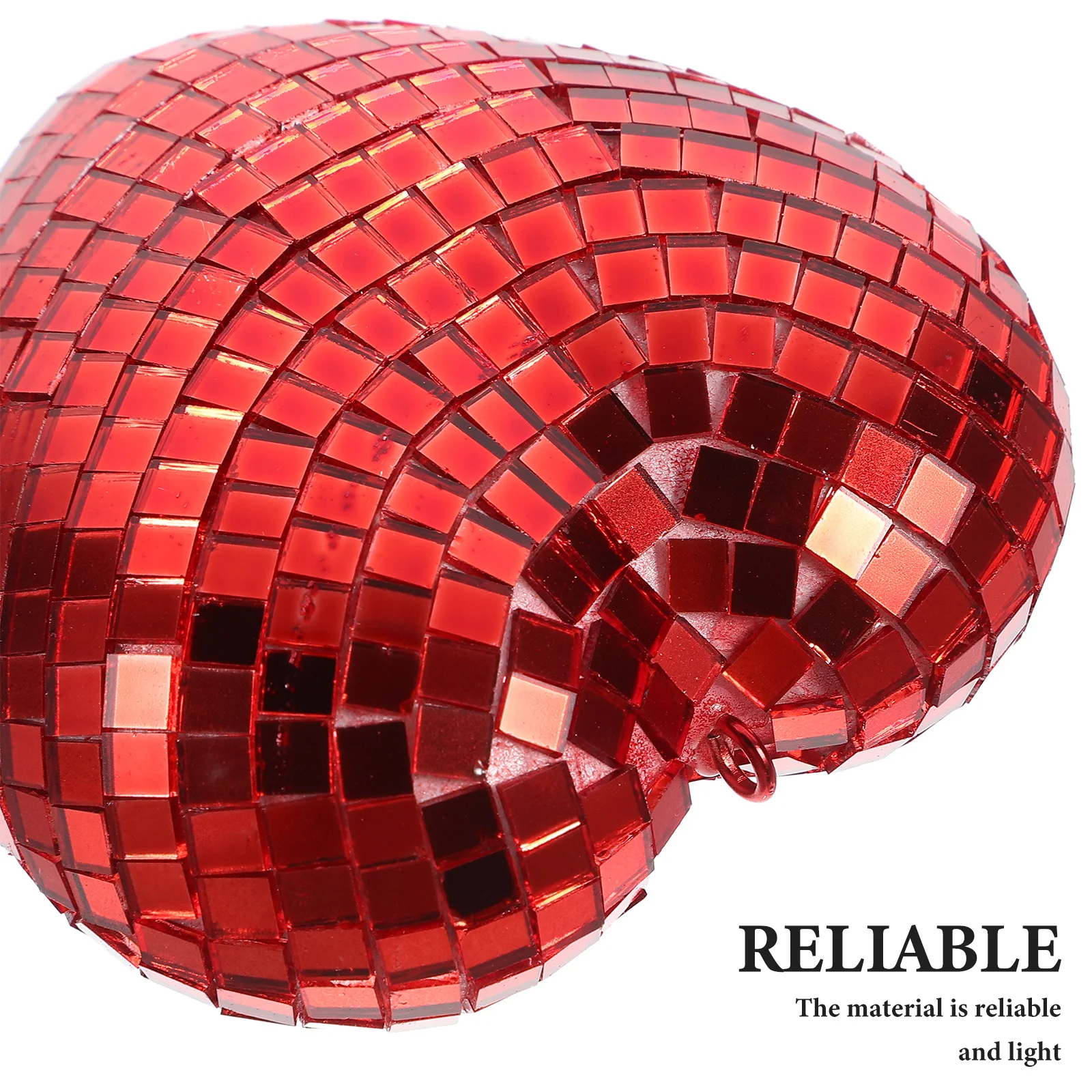 

Heart Shaped Disco Ball Hanging Chain Mirror Reflective Party Decoration Wedding Birthday Ktv Club Bar Ceiling Vase Ornament