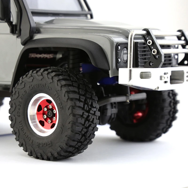 2/4pcs TRX4M Climbing Car 1.0\'\' Tire Rubber Tyre for 1/18 RC Crawler Car Traxxas TRX4-M Defender Bronco Axial SCX24 FMS Parts