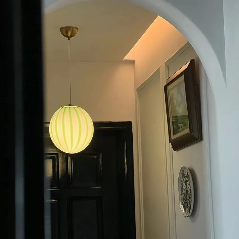 Modern Lollipop Ball Chandelier creative macaron ball pendant Lamp for Bedroom kids room kids room LED Round Pendant Lamp