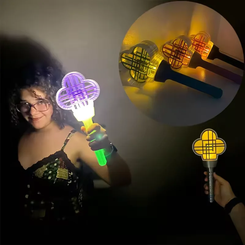 عصا KPop Demon Hunters Light Stick، عصا توهج للحفلات الموسيقية مع أضواء ملونة لملحقات مروحة حفلات الهالوين
