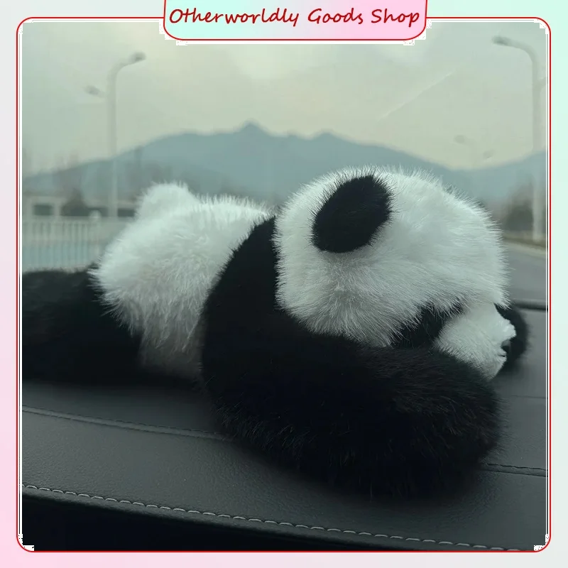 Poupée en peluche Panda couché, jouets en peluche pour Collection de décoration, cadeaux de vacances, variantes de raton laveur paresseux disponibles, doux