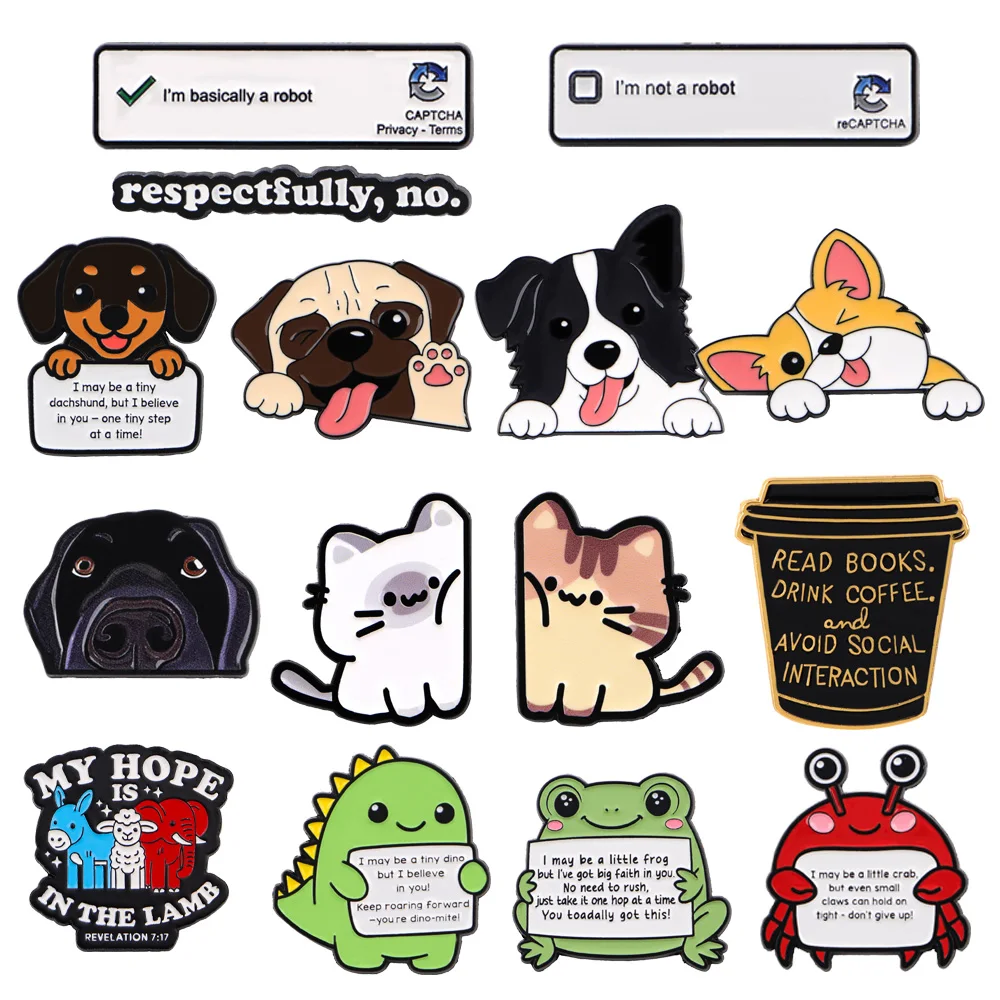 Cute Dinosaur Lapel Pins for Backpacks Cute Jewelry Badges Manga Badges on Backpack Enamel Pin Briefcase Cartoon Accessories