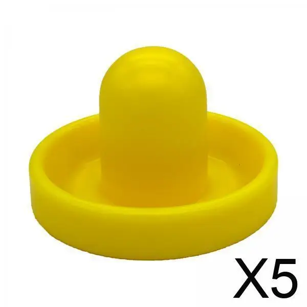

5xAir Hockey Pusher Green Felt 96mm for Game Tables Accessories Yellow