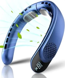 Xiaomi-ventilador de cuello 2024, Enfriador de aire recargable, 3600mAh, 3 velocidades, para deportes al aire libre