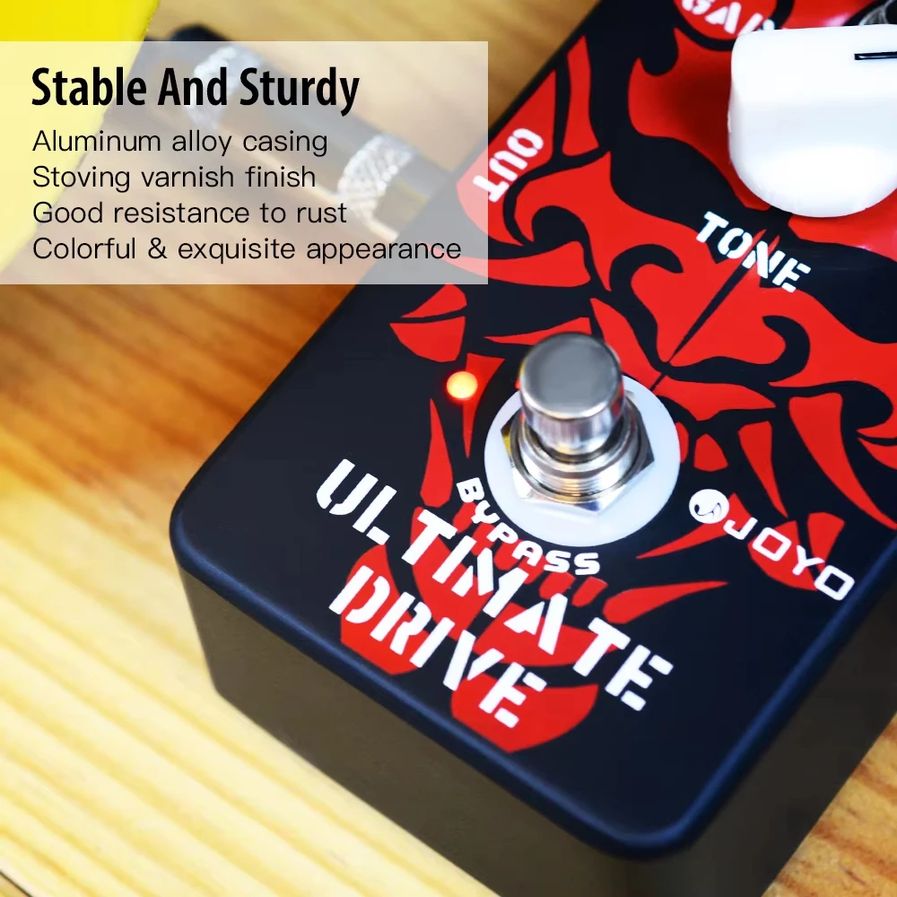 JOYO JF-02 Ultimate Drive Overdrive Guitar Effect Pedal Bordering-on-Distortion Overdrive Guitar Pedal view 3