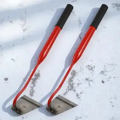 2개 소형 손칼 고탄소강 단조 정원 도구 잡초 제거용 흙 파기 경작 조경용 휴대용 제초기