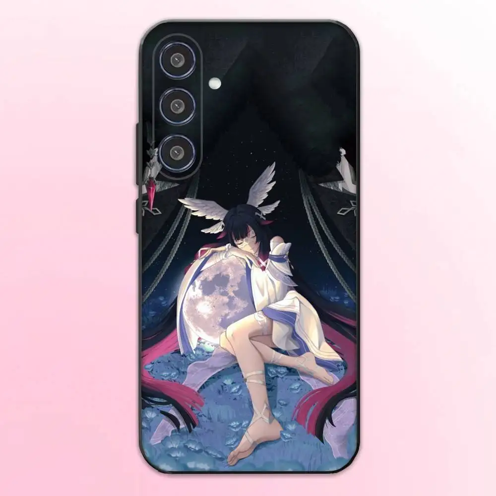 G-Genshin Impact Columbina Telefoon Case Voor Samsung Galaxy A73,A72,A71,A70,A53,A52,A51,Anderen Zachte Zwarte Cover