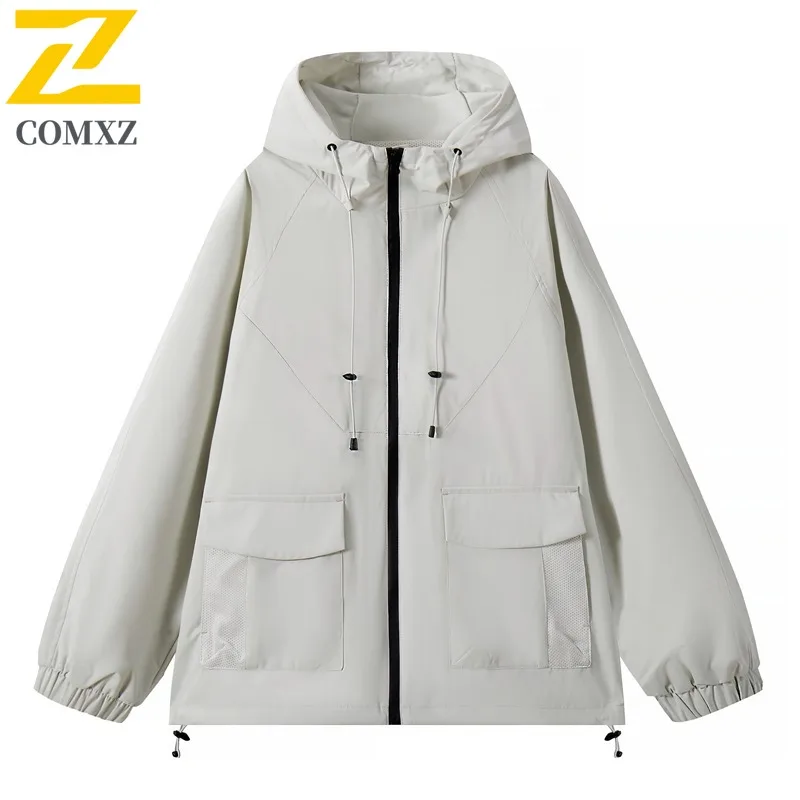 "EiAO مقنعين سترة واقية ربيع الخريف مقاوم للماء تنفس سترة خارجية للمشي التخييم الصيد للجنسين أكتيفيوير 2025 #4