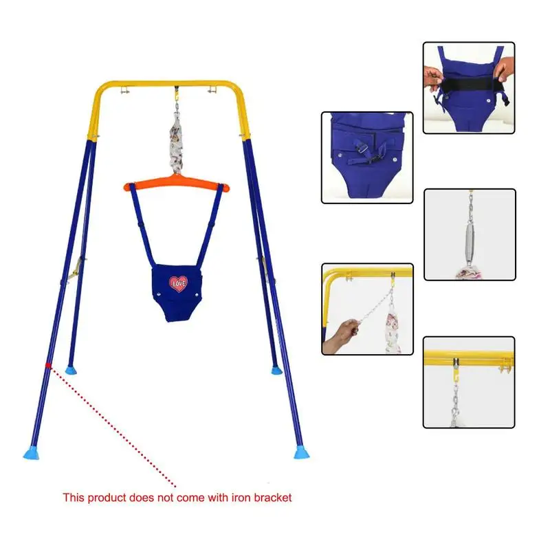 Baby Swing Bounce Chair Adjustable Infant Swing Standing Door Jumper Outdoor Fitness Sports Sensory Training Exercise Toy