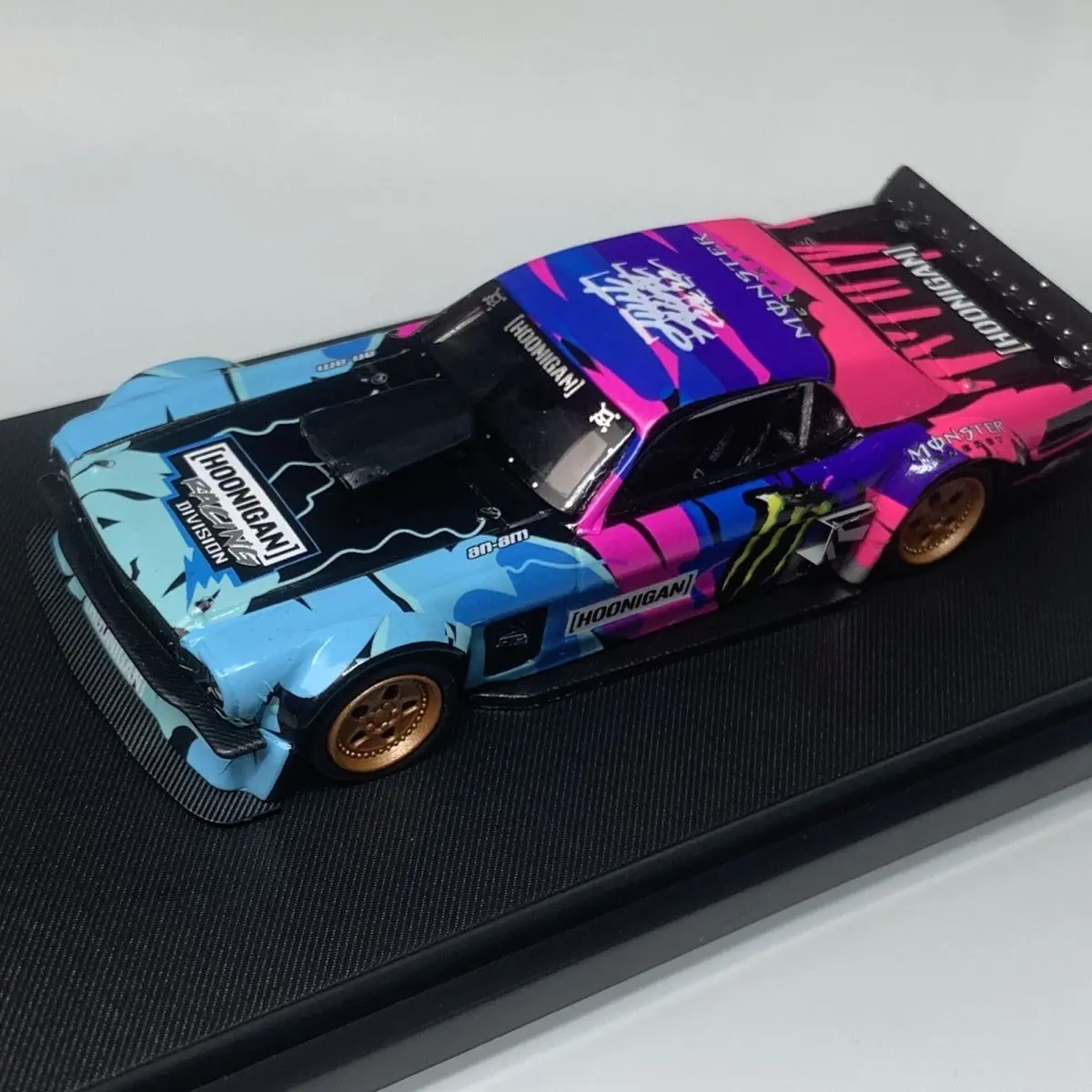 Diecast SW 1/64 Skala HOONICORN Ken Block1965 Ford Mustang Legierung Auto Modell Sammeln Spielzeug Geschenk Souvenir Display Ornament