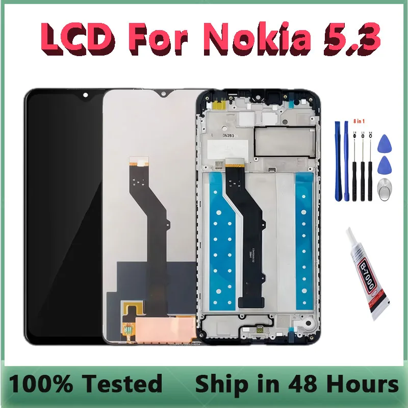 6,55 "Display Für Nokia 5,3 LCD Display Touch Screen Ersatz TA-1234 TA-1227 TA-1229 Für Nokia 5,3 Ersatz LCD