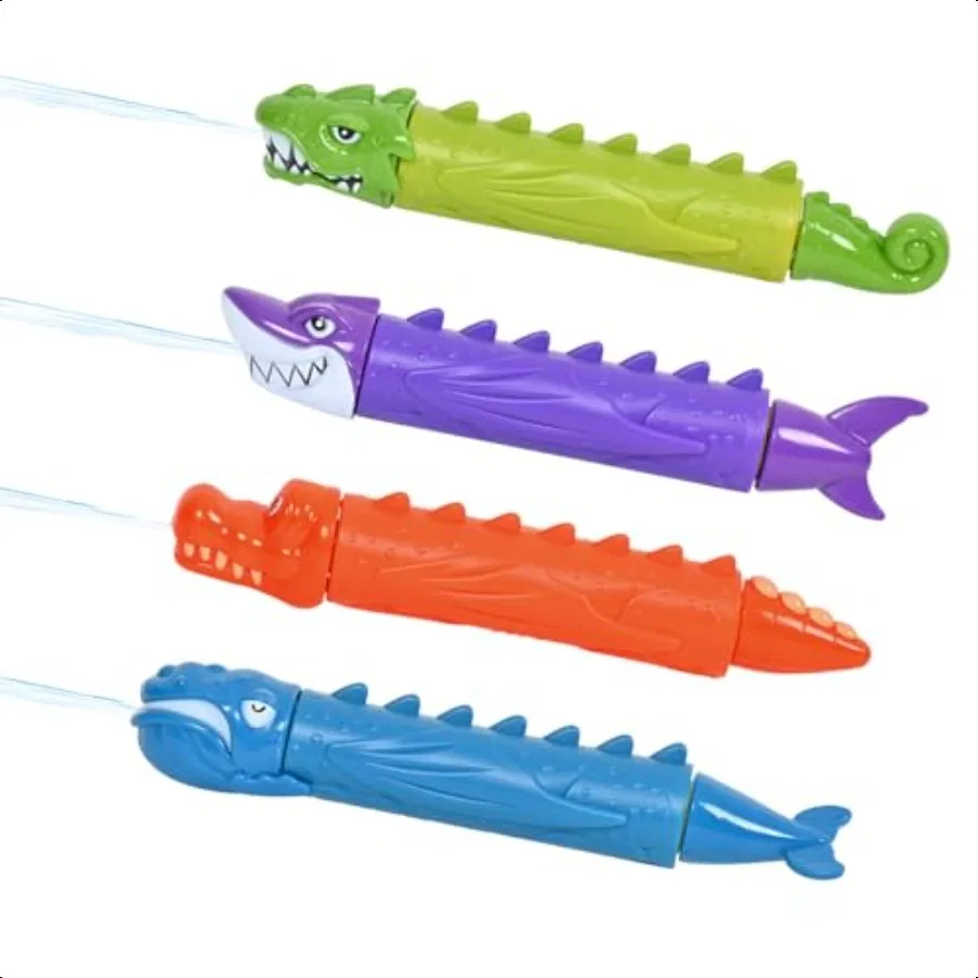 

4 Pieces er Water Soaker Blaster Squirt Guns Bulk Summer Outdoor Swimming Pool Water Shooter Beach Water Game Fighting Play Toy