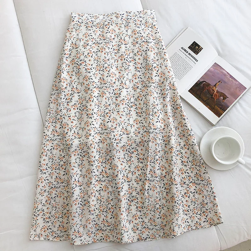 Vestido veraniego para mujer, versión coreana, colgante, estilo de moda, suave, Retro, fragmentado, ajustado, versátil, cintura alta