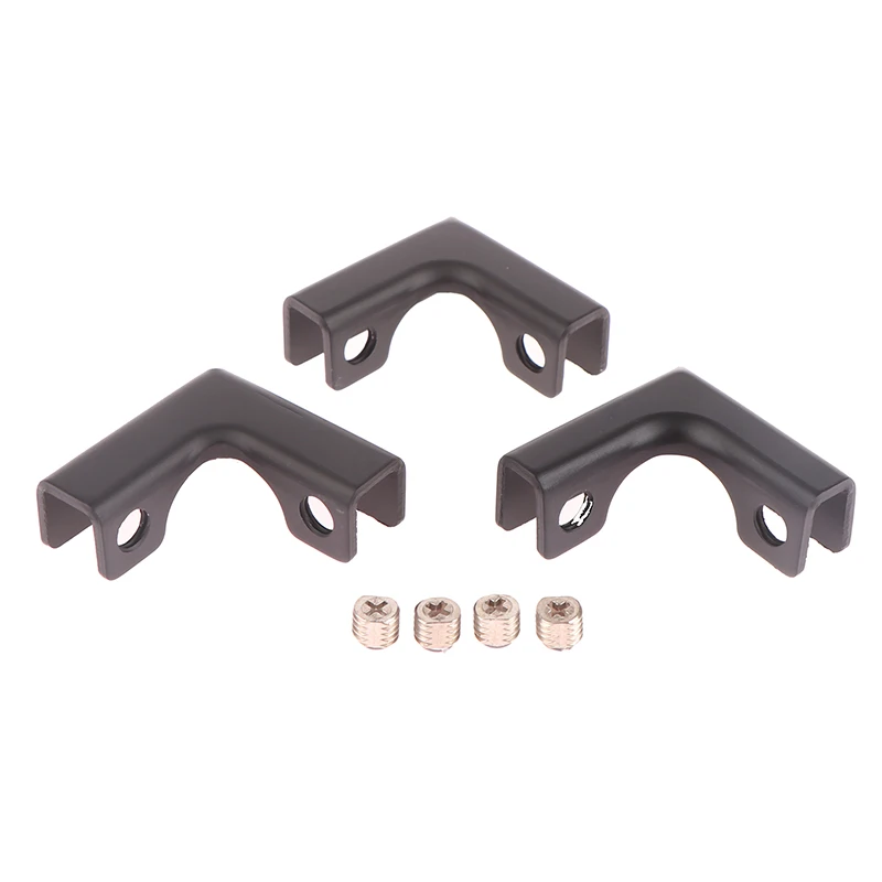 2 pezzi in lega di alluminio L morsetti in vetro supporto per pannello angolare per acquario Clip in vetro piastrelle in ceramica collegamento armadio fai da te adatto da 3 a 12mm