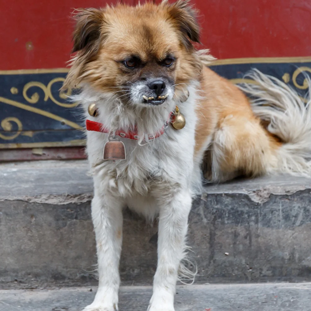 4 قطعة أجراس الماشية المعدنية خفيفة الوزن مزرعة الحيوان قلادة ل البقرة الأغنام الماشية مكافحة خسر معلقة حلية مستلزمات الحيوانات الأليفة #1