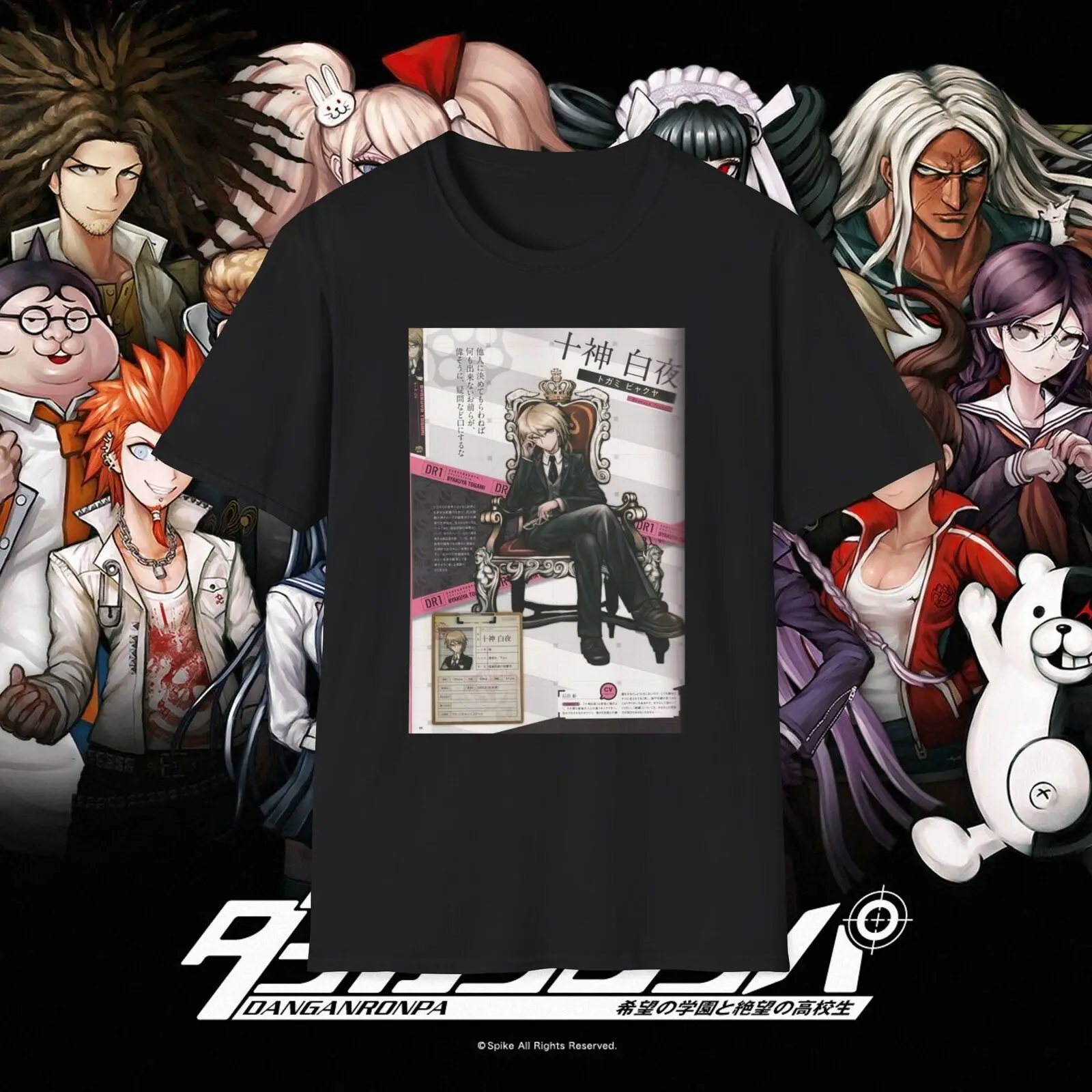 Byakuya Togami Danganronpa Trigger Happy Havoc Unisex Softstyle T-Shirt