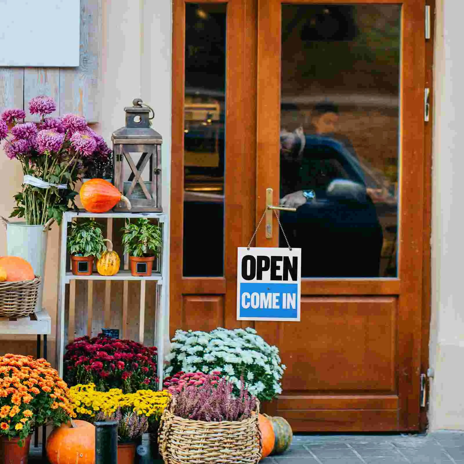 Signs Labels Welcome Hanging Board Will Return Open for Door Closed Number Office