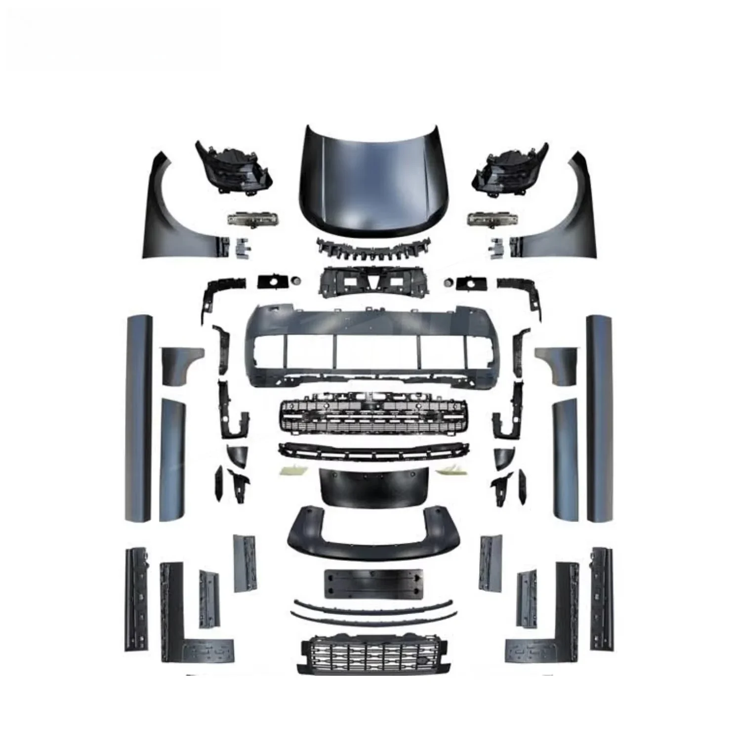 Old to New Car Conversion Kit 2023 Style Brand New Body Kit and Interior Upgrade for Range Rover Vogue 2013-2018