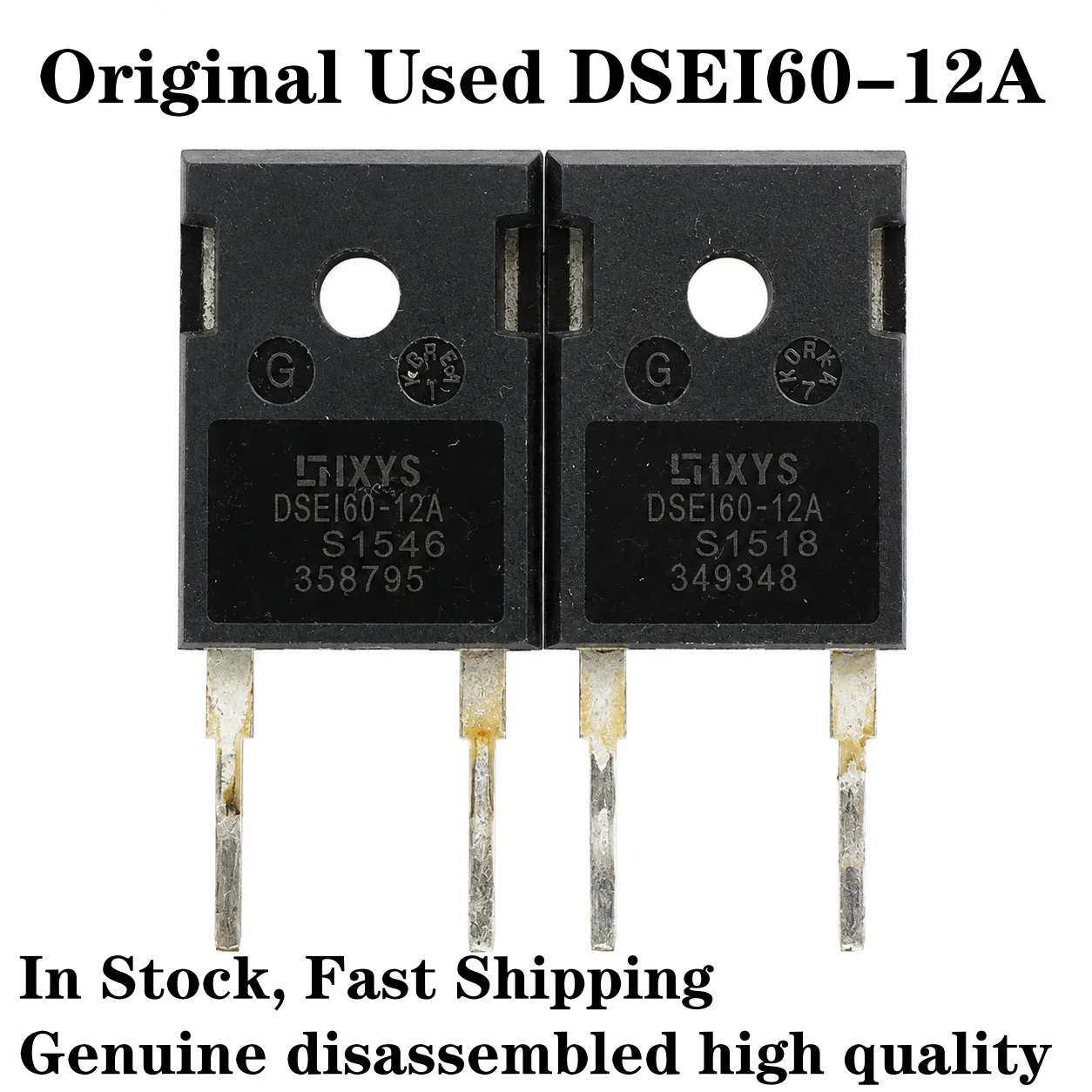 5pcs-10pcs Original disassembly DSEI60-12A DSE160-12A DSEP60-12A TO-247 In Stock