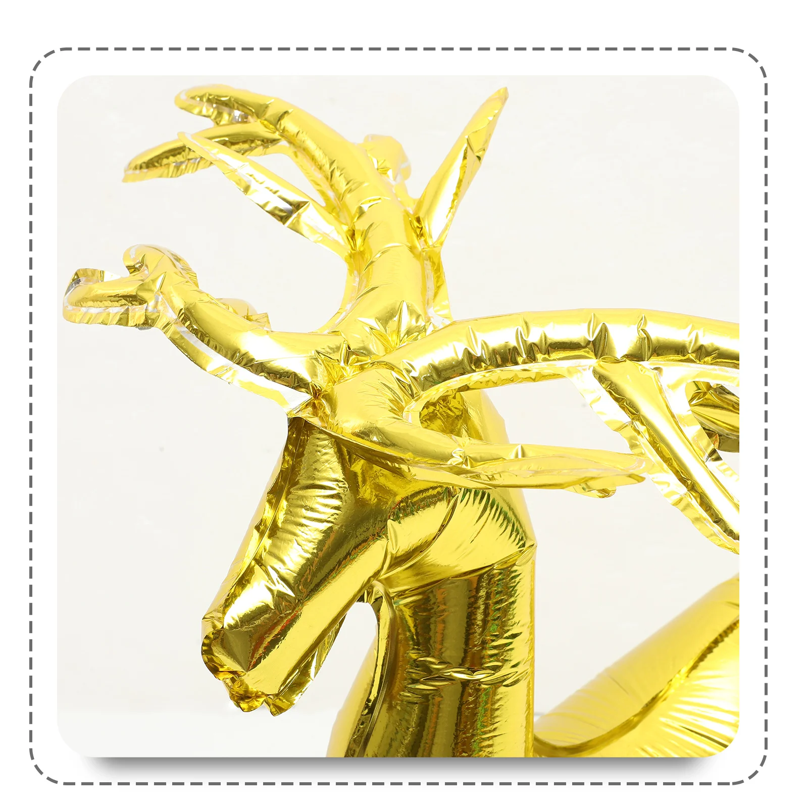 

10Pcs Xmas Deer Balloons Party Balloon Ornament Festive Atmosphere Balloon for Children's Birthday Jungle Theme Wedding