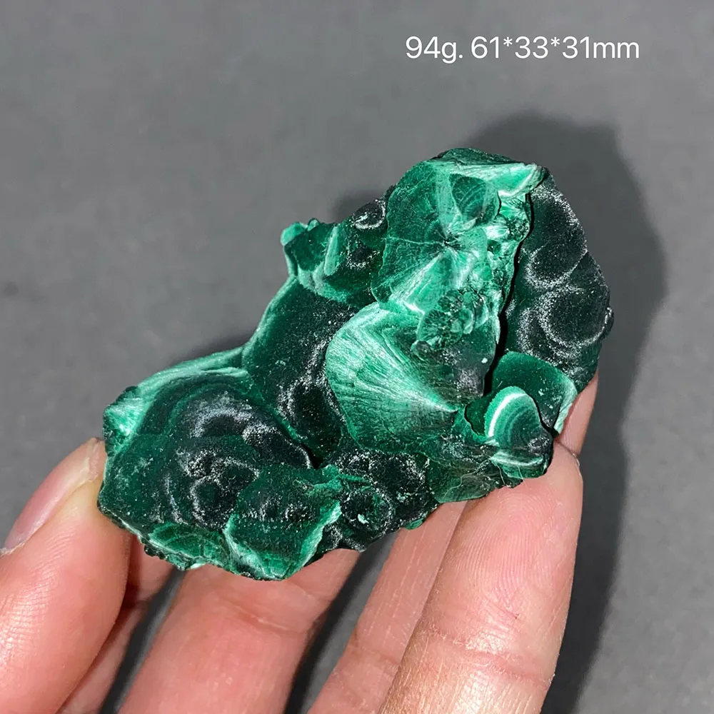 100% natural malachite (light irradiation shows aperture) original stone mineral specimen healing crystal.