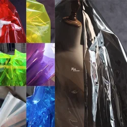 PVC Fabric Liquid Plastic Film 16 Colors Waterproof DIY Raincoat Shoes Background Decor Bag Coat Clothes Designer Fabric