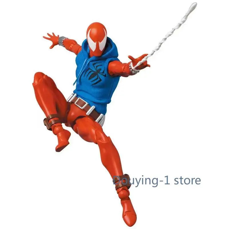 

Original Mafex No.186 Red Spiderman The Amazing Spider-Man CT Toy Spiderman Anime Toy Collectible Statue Decoration